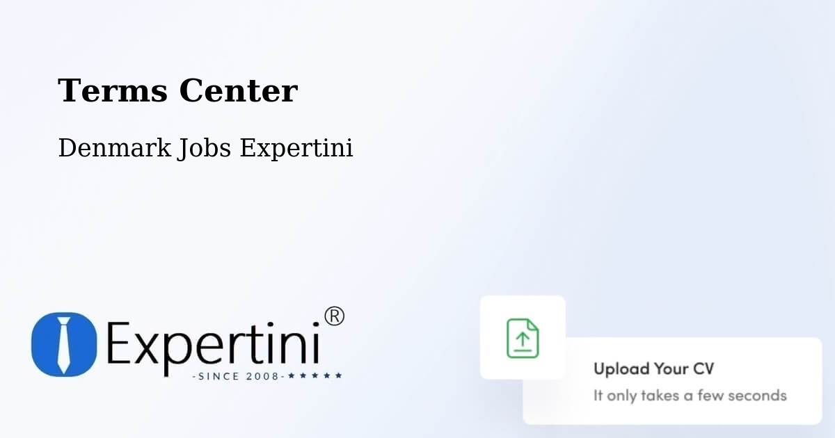 Terms of Service – Brovst - Denmark Jobs Expertini